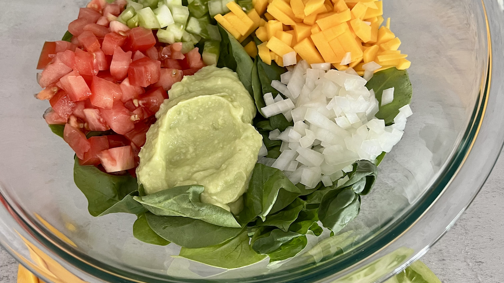 Image of Heirloom Salad with Avocado Puree