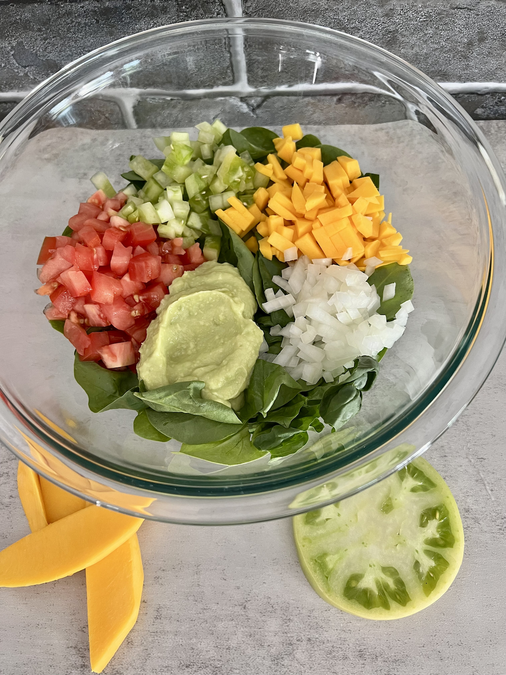 Heirloom Salad with Avocado Puree