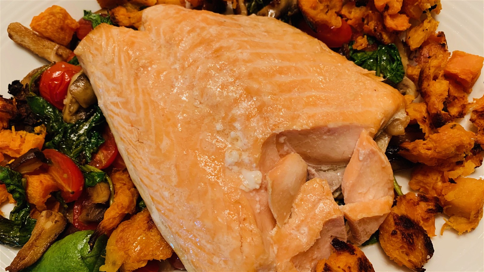 Image of Pan Seared Salmon with Butternut Squash
