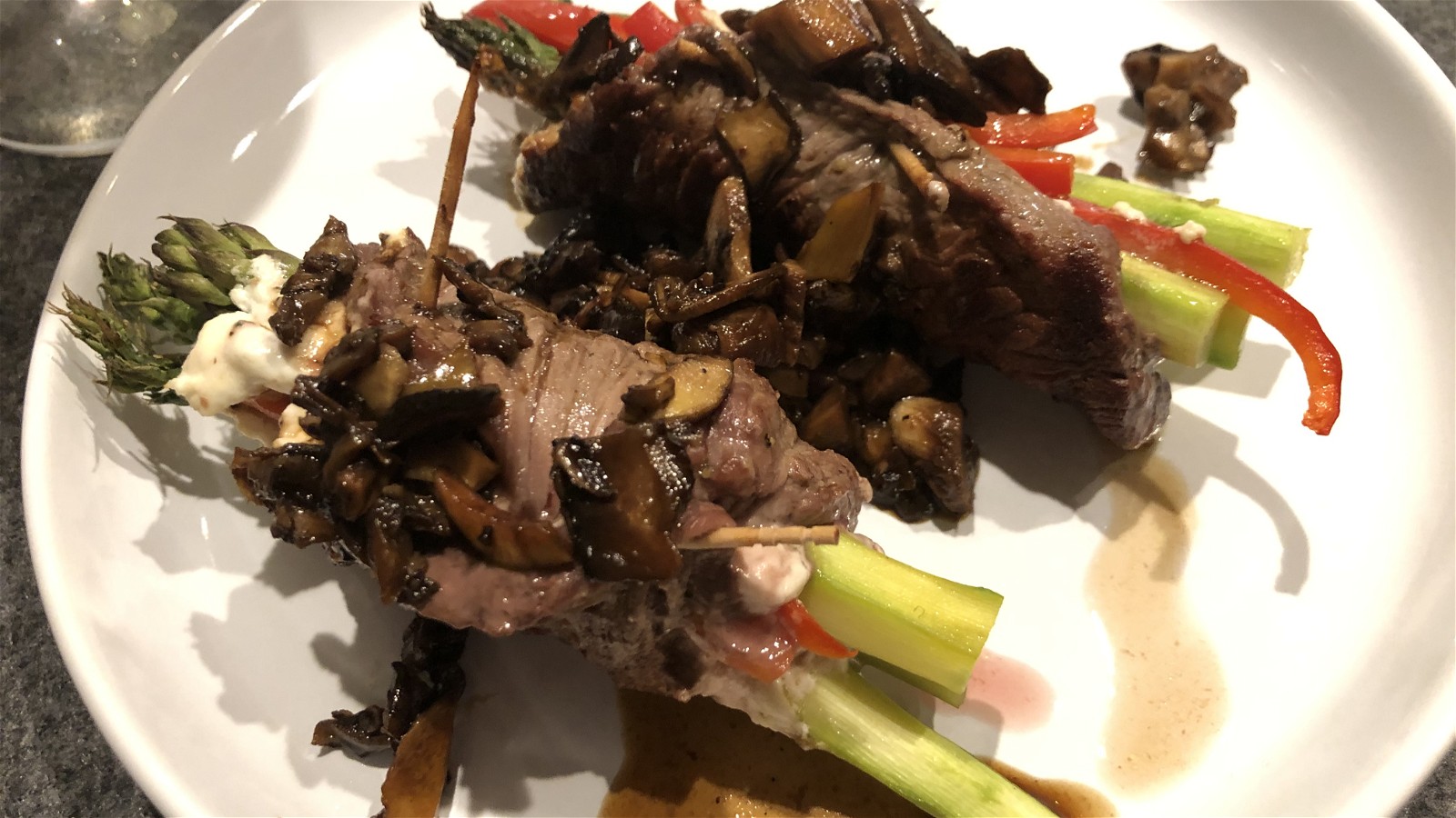 Image of Beef Wrapped Asparagus