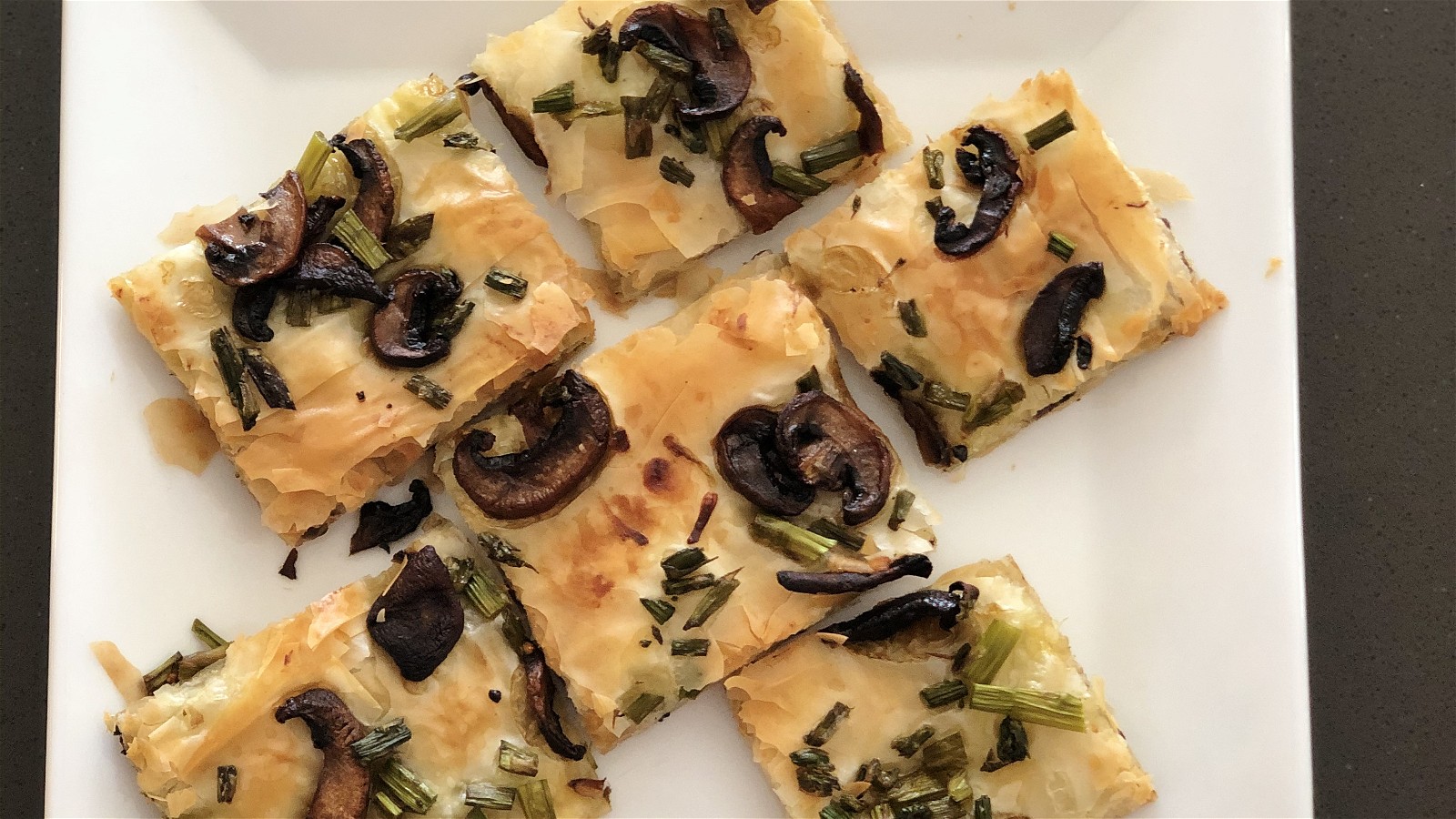 Portobello and Asparagus Baklava