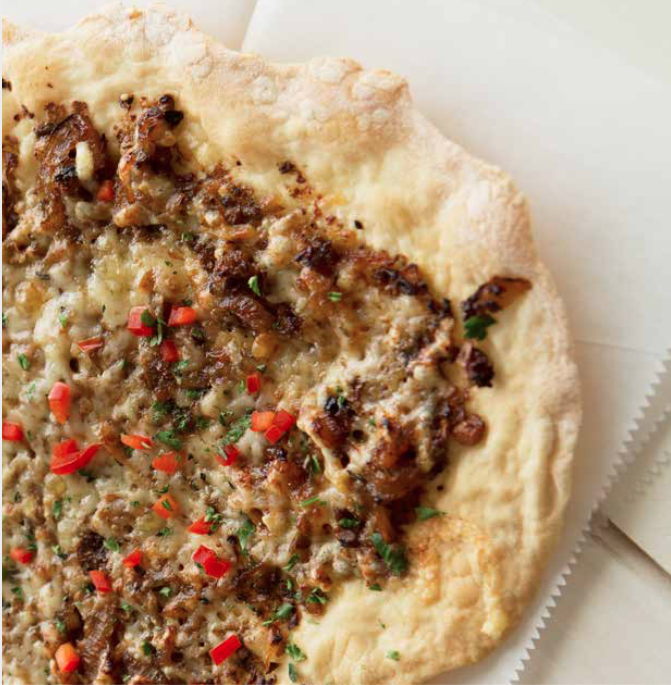 Mushroom and Onion Pizza