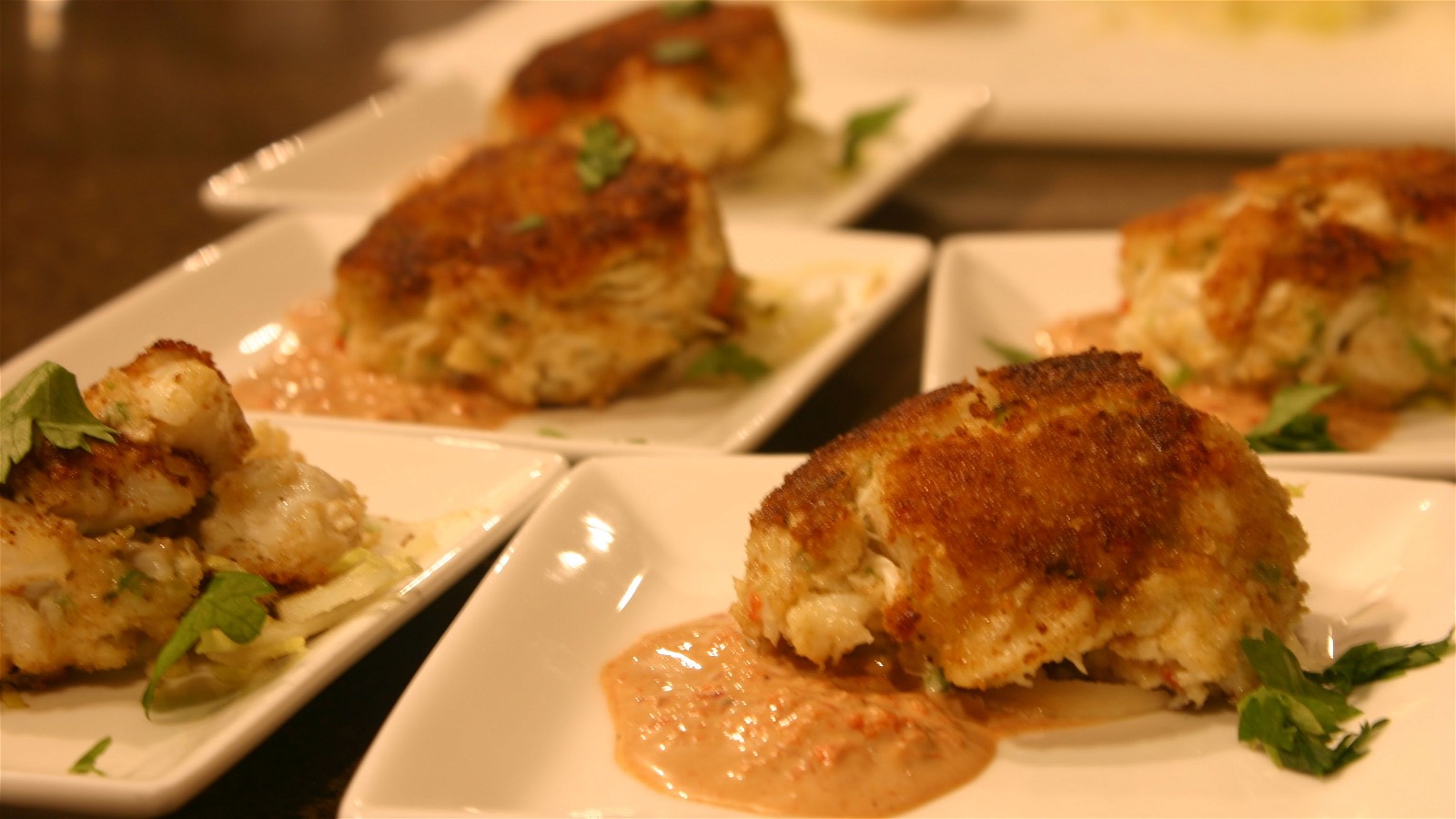 Crab Cakes with Red Pepper Mayo