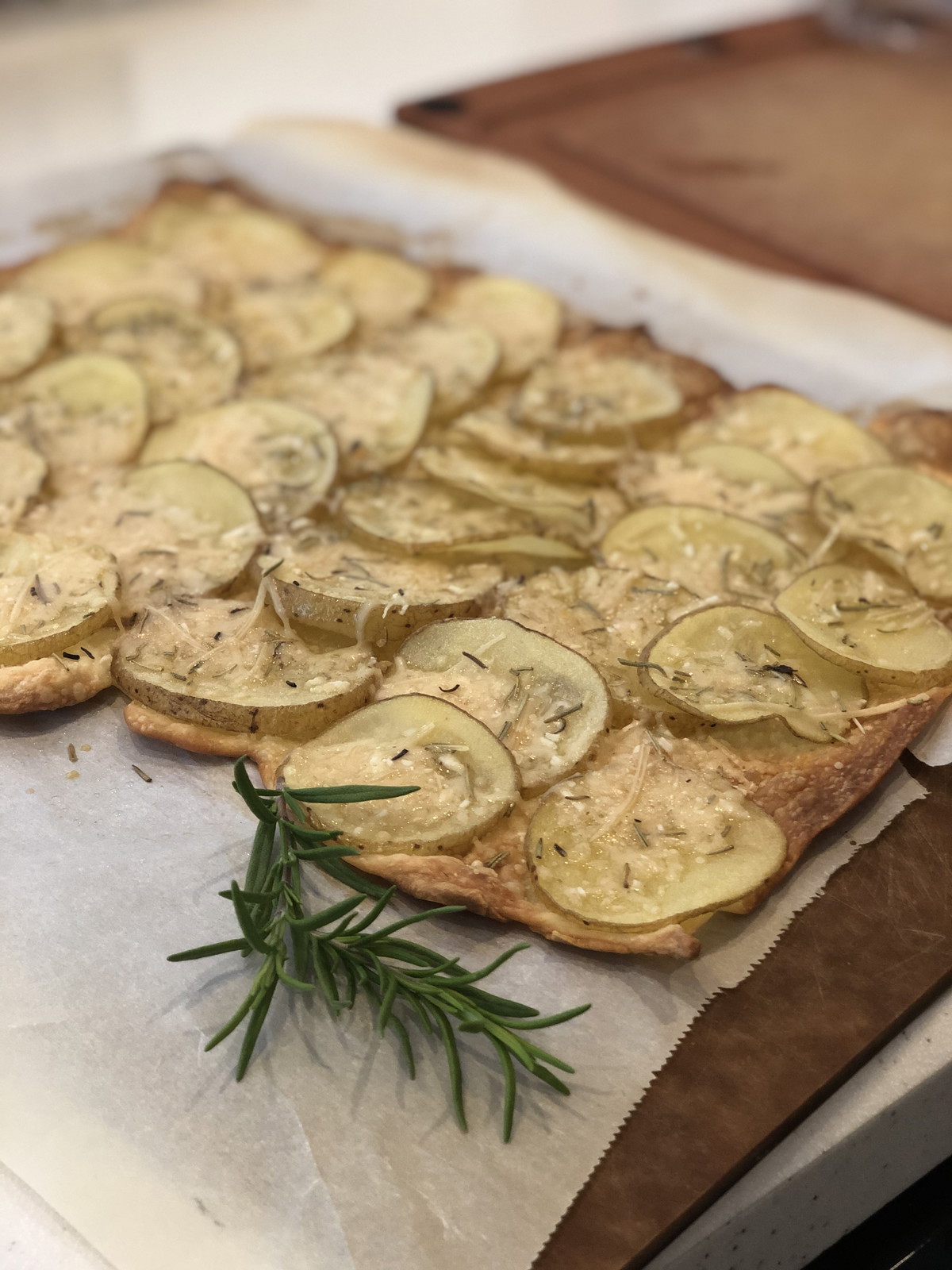 Potato and Rosemary Pizza