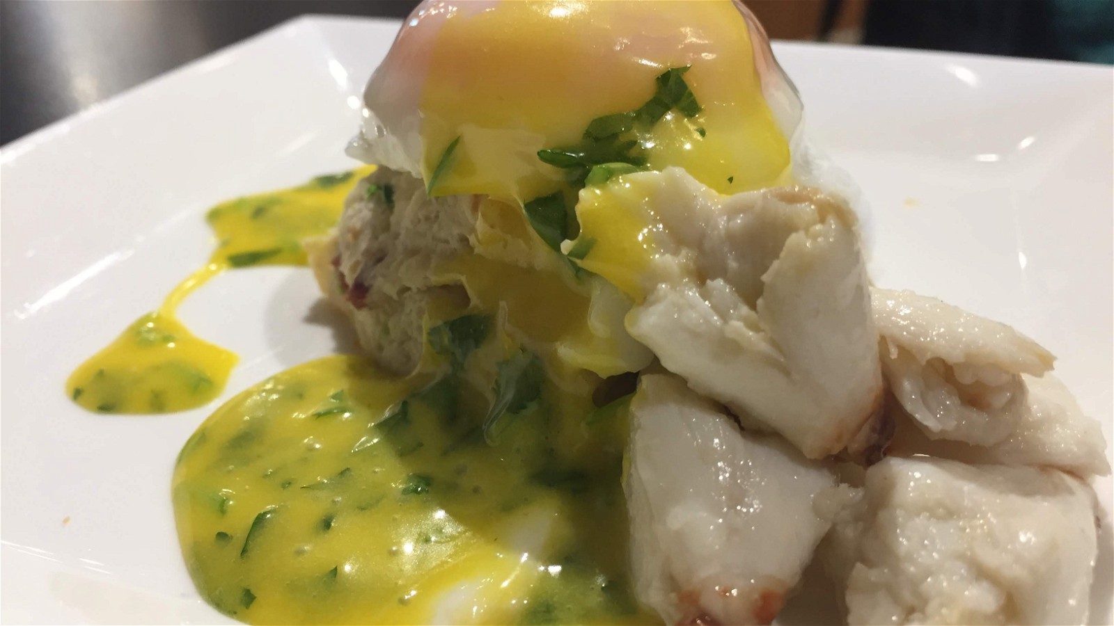 Image of Gulf Coast Crab Benedict with Cilantro Hollandaise