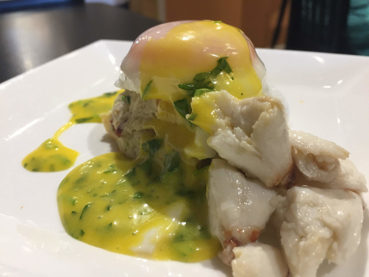 Gulf Coast Crab Benedict with Cilantro Hollandaise