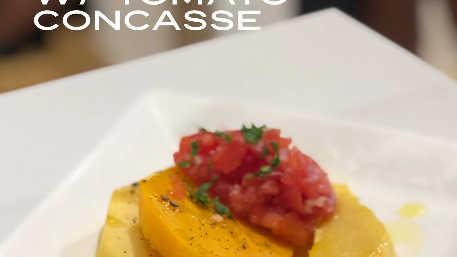 Roasted Squash with Tomato Concasse