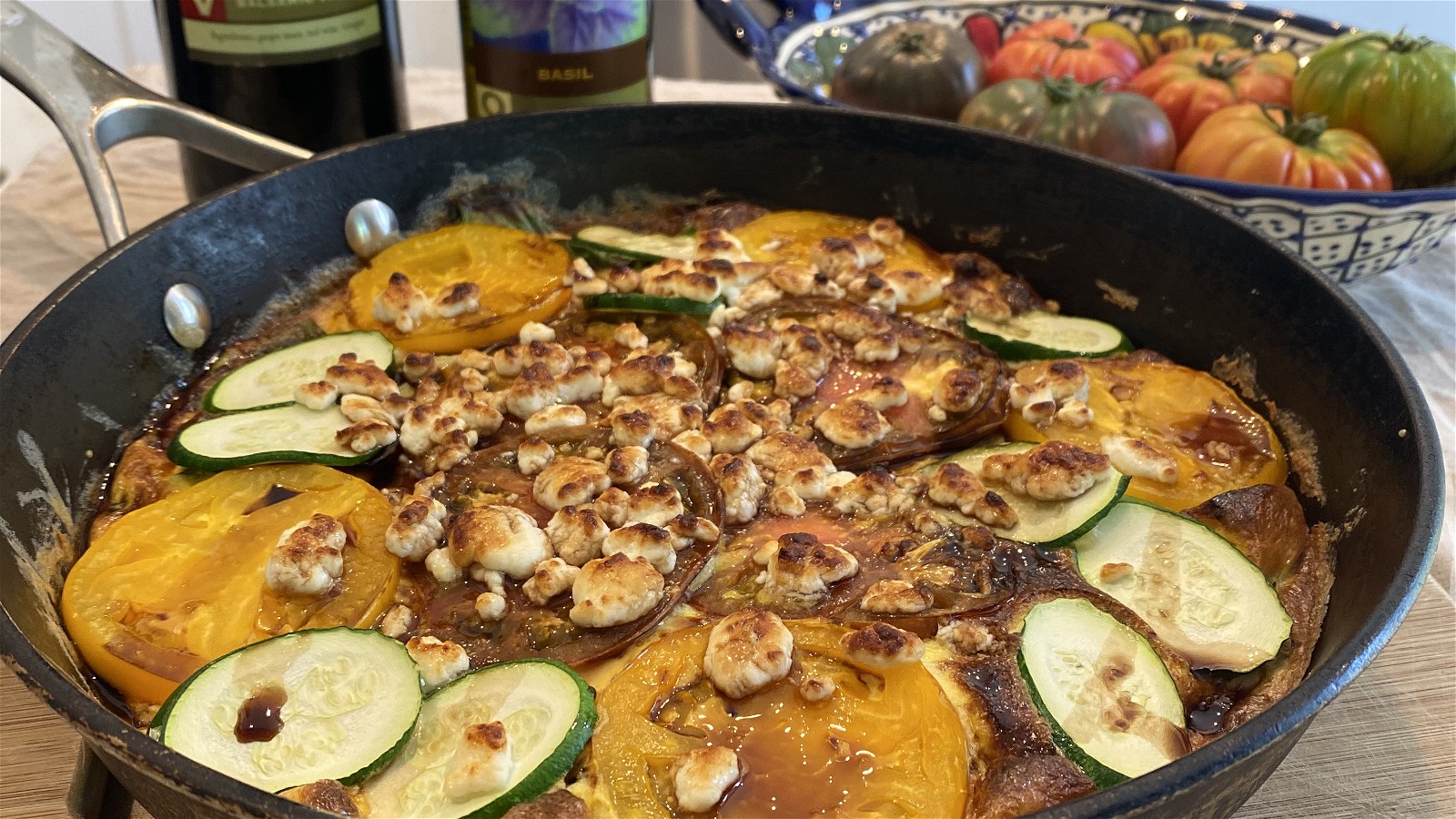 Heirloom Tomato and Zucchini Frittata