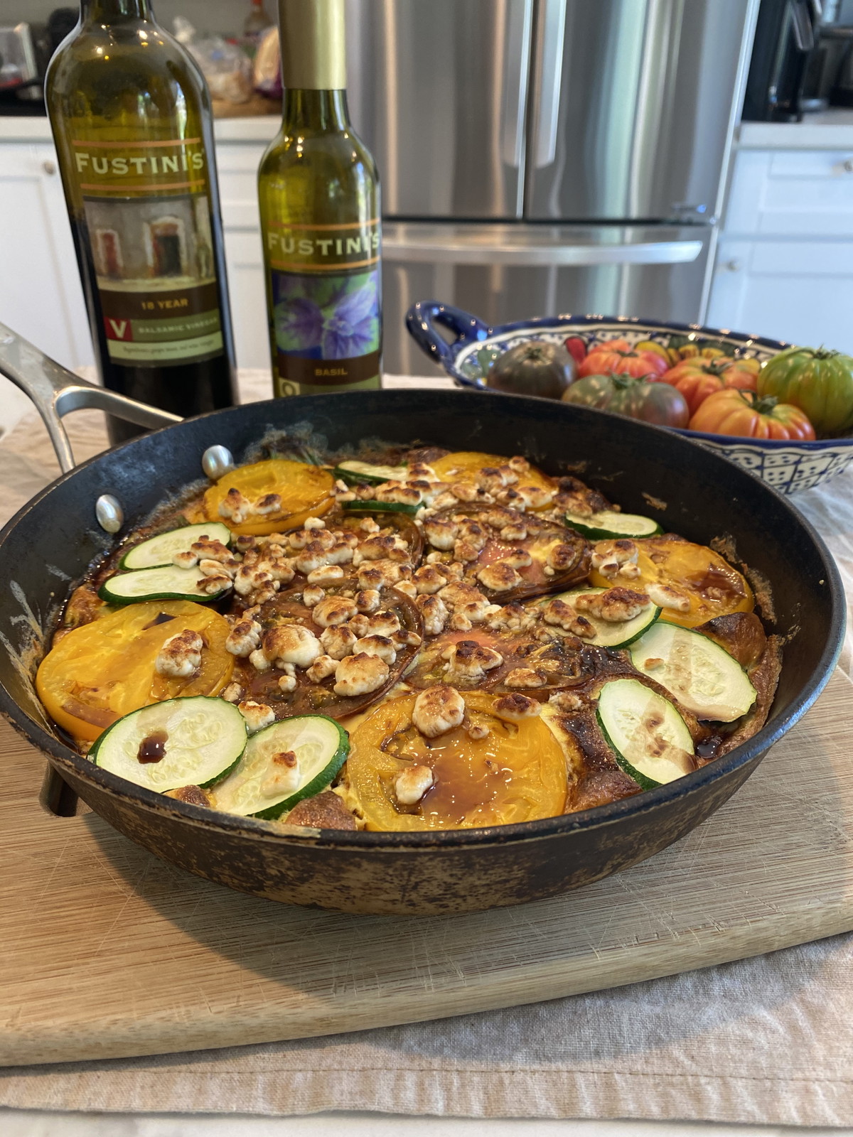 Heirloom Tomato and Zucchini Frittata