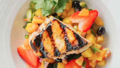 Image of Grilled Fish with Fresh Fruit Salsa