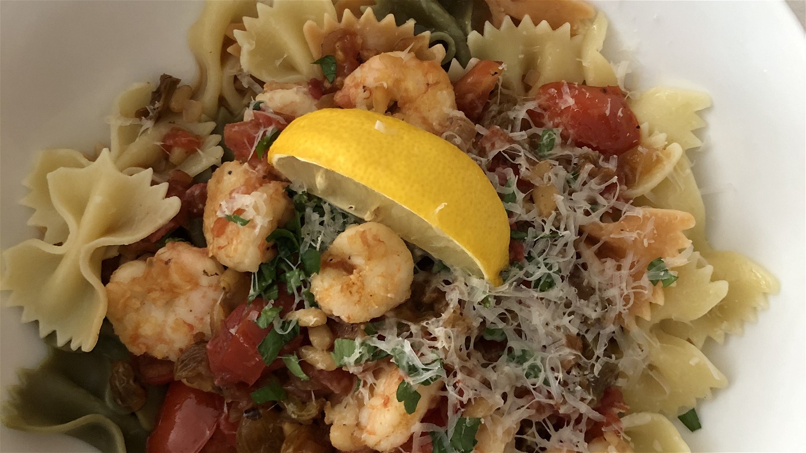 Image of Sicilian Shrimp over Pasta