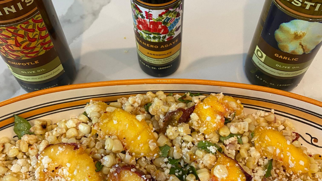 Image of Grilled Corn and Peach Salad
