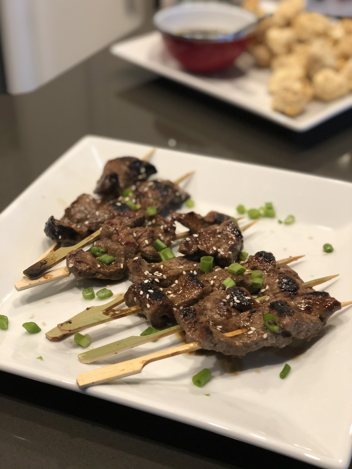 Spicy Asian Beef Skewers