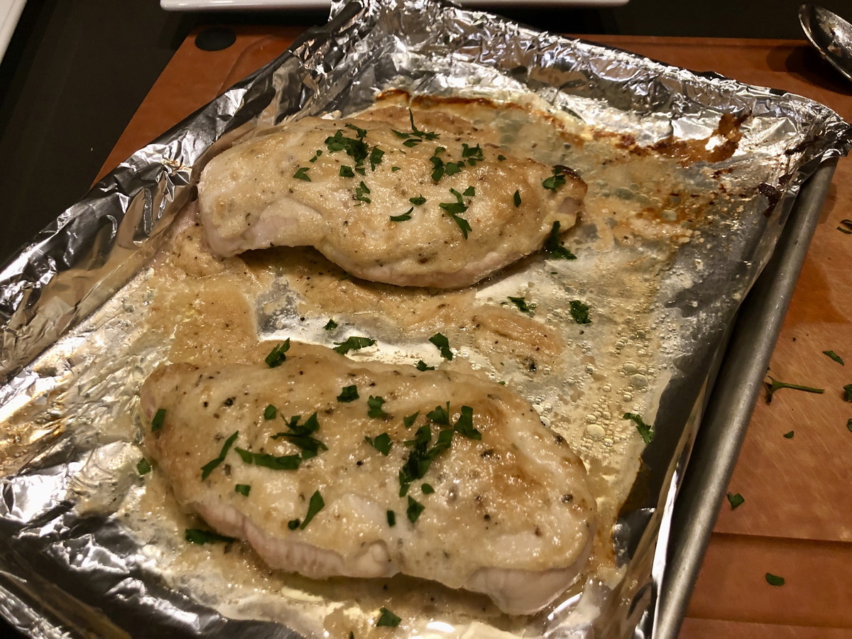 Baked Garlic Mustard Chicken