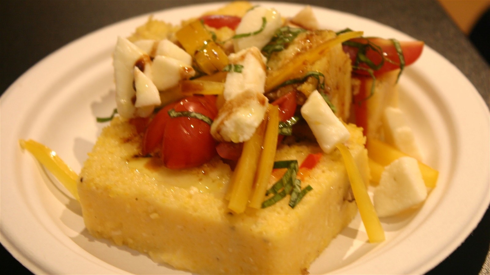 Image of Warm Terrine of Sausage, Peppers and Polenta