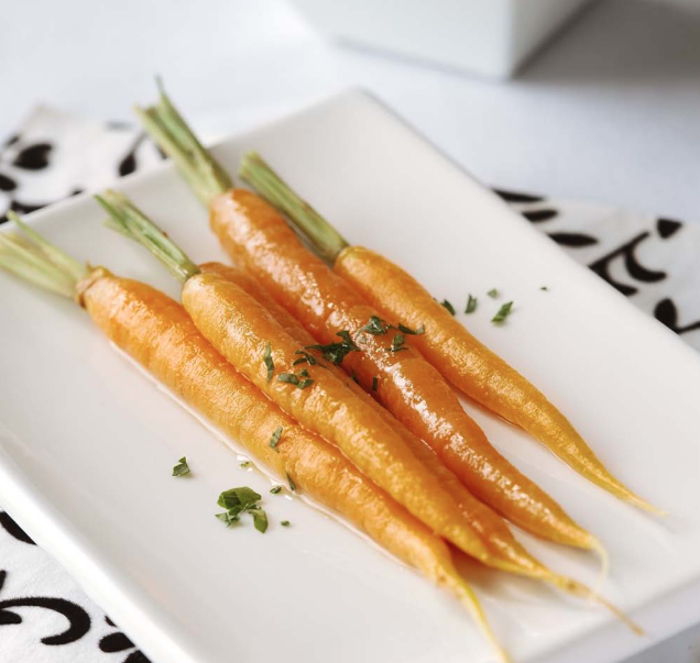 Baby Carrots with Ginger and Citrus Glaze