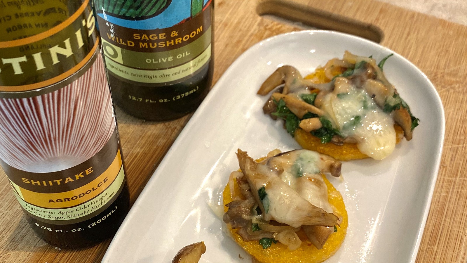 Image of Polenta Bites with Mushroom and Fontina