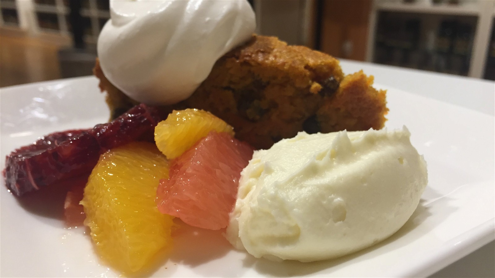 Molasses Spice Cake with Caramelized Apples