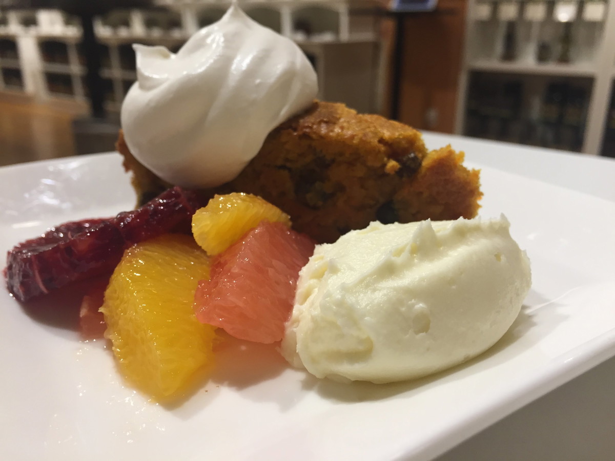 Molasses Spice Cake with Caramelized Apples