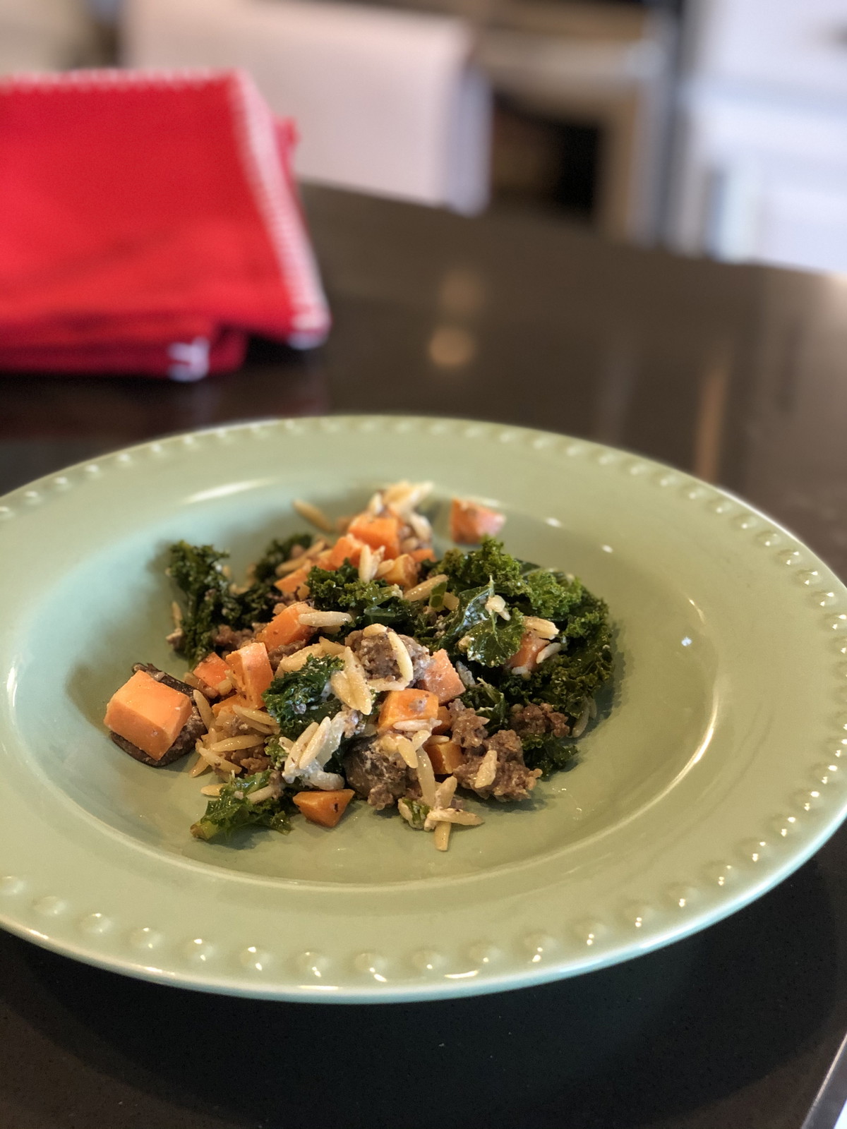 Pasta with Kale and Butternut Squash