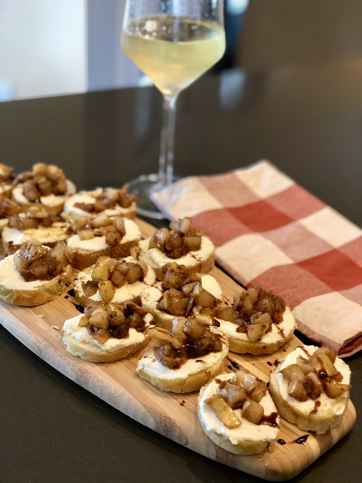 Cinnamon Pear Crostini
