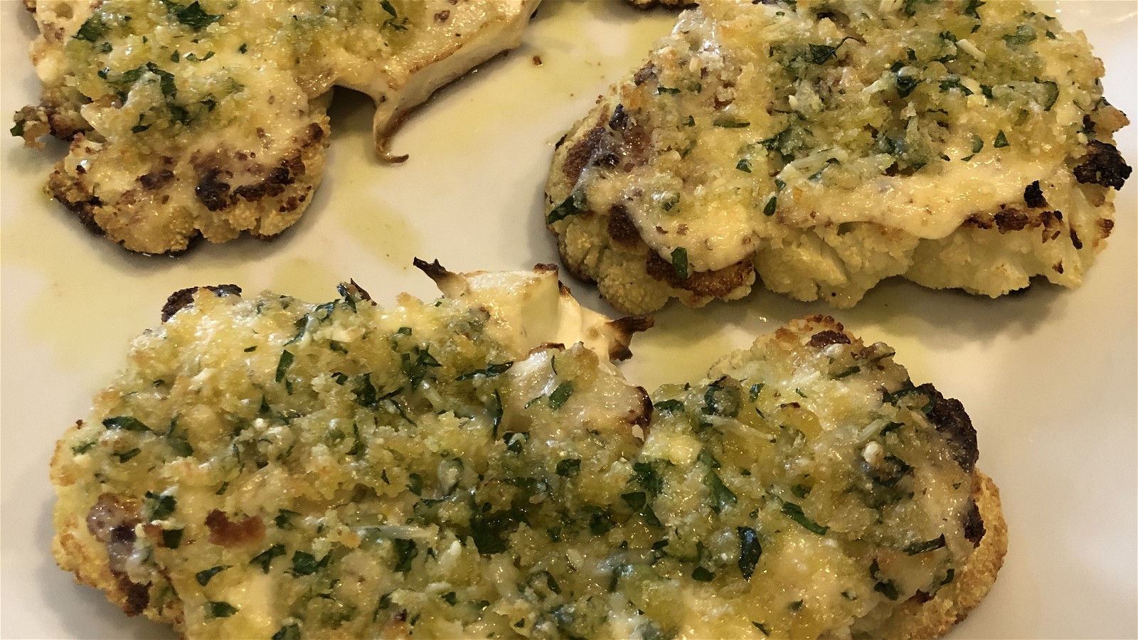 Herb Crusted Cauliflower Steak