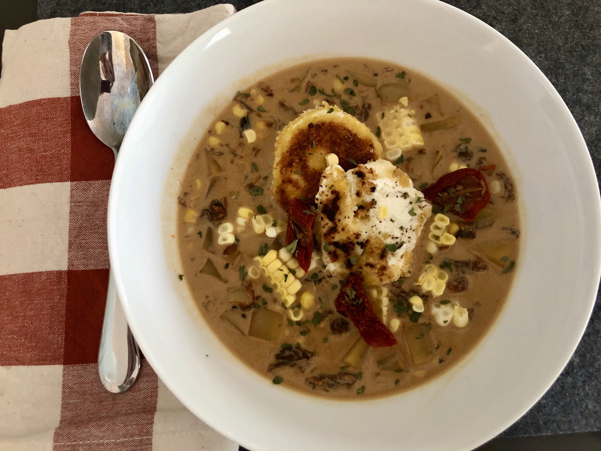 Sundried Tomato Corn Chowder