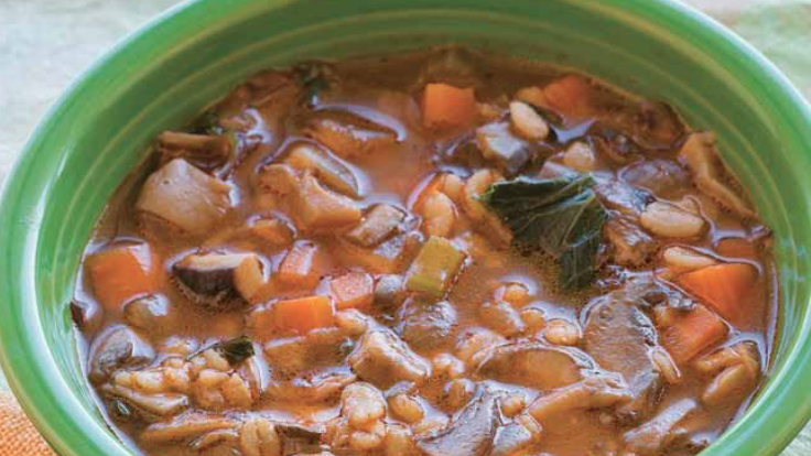 Truffled Mushroom Barley Soup