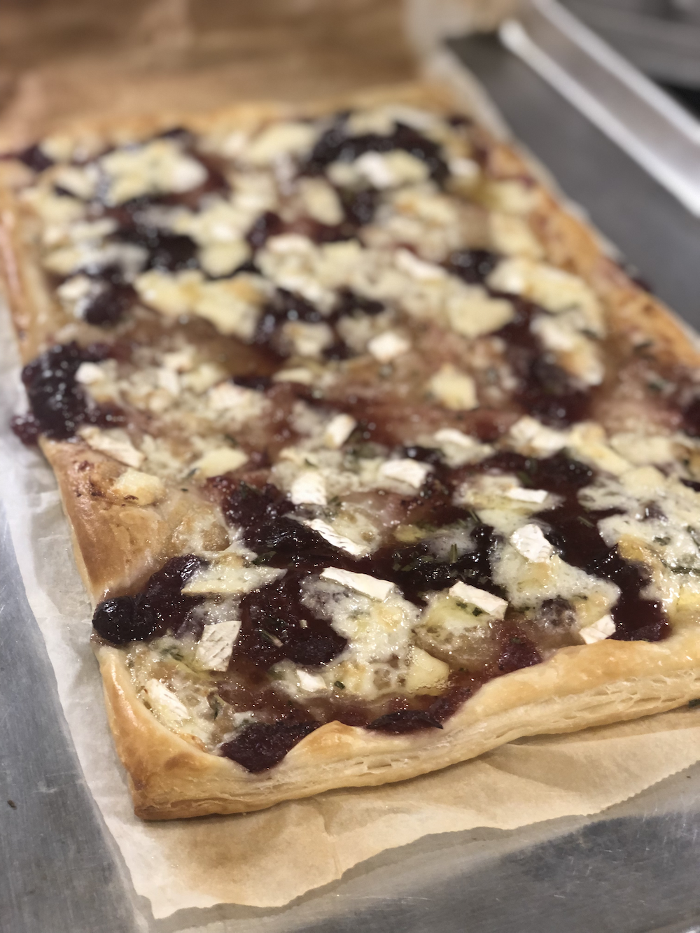 Cranberry and Brie Tart