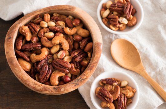 Spicy Harissa Roasted Nuts