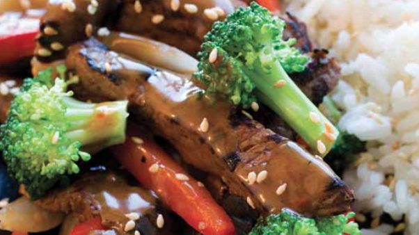 Beef and Broccoli with Ginger Rice