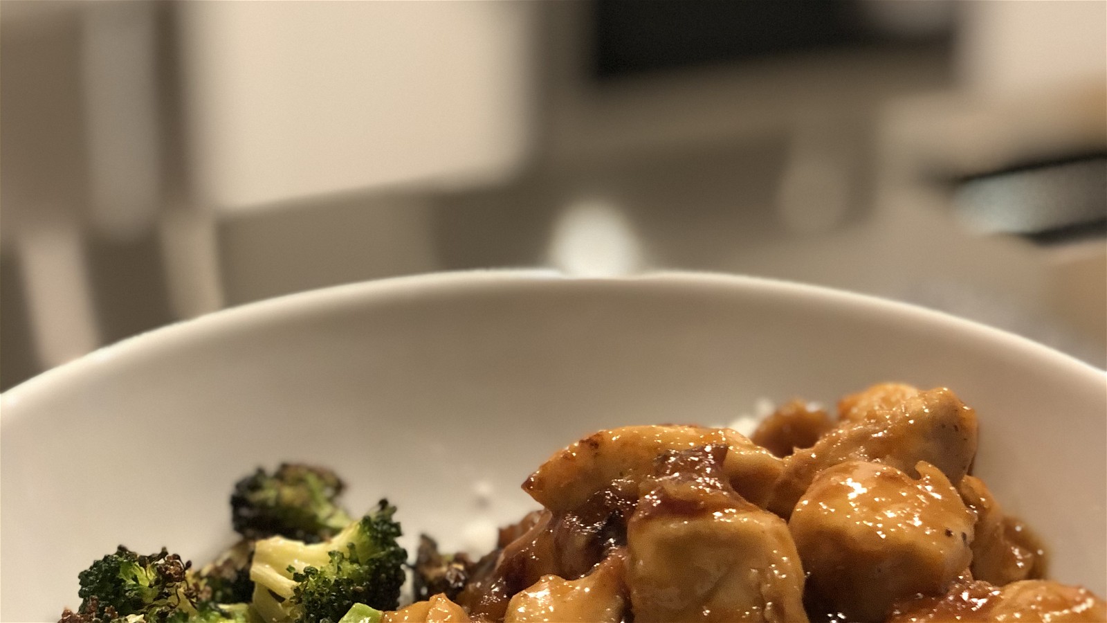Sticky Apricot Chicken and Broccoli
