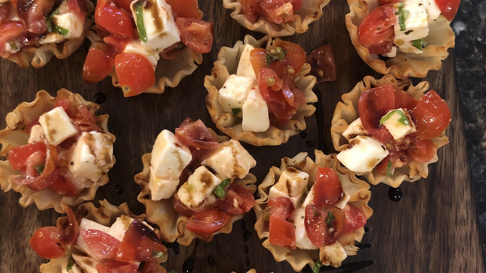 Image of Caprese Phyllo Cups