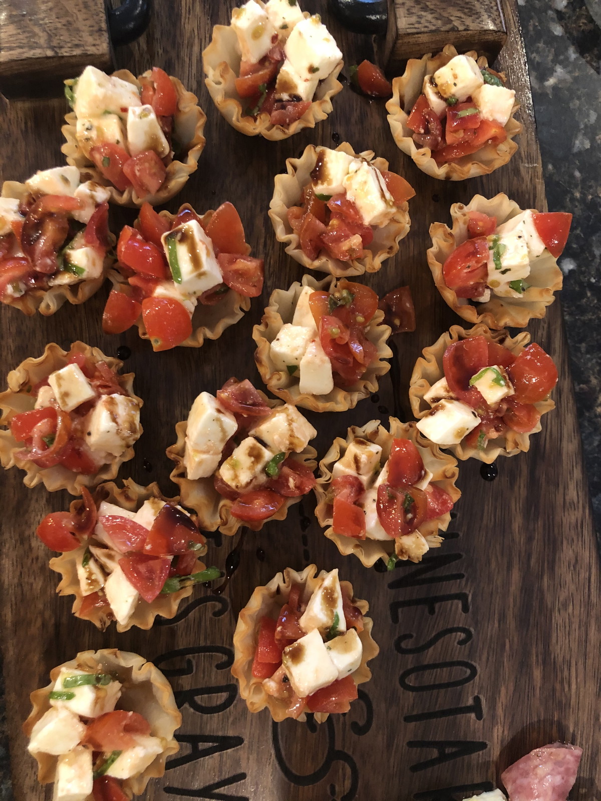 Caprese Phyllo Cups