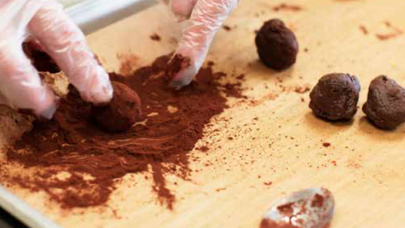 Rustic Raspberry Truffles