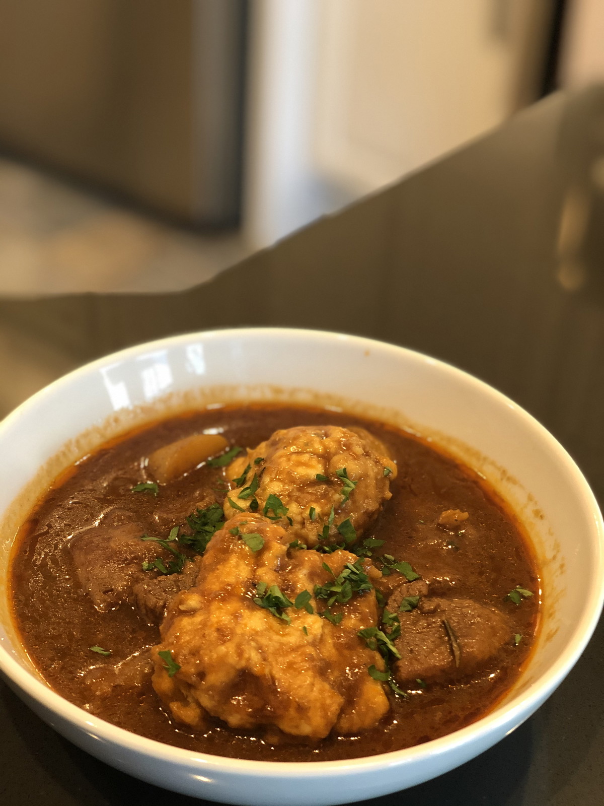 Irish Stout Stew with Dumplings