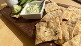 Rosemary Sourdough Crackers