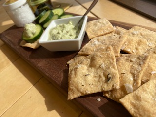 Rosemary Sourdough Crackers