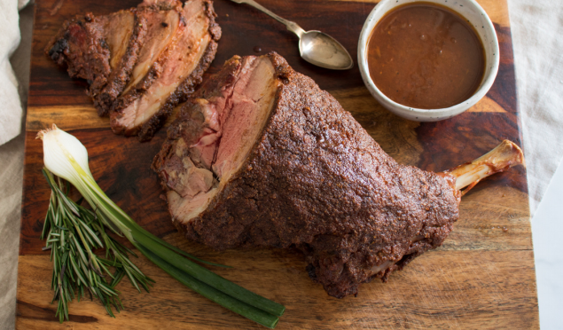 Honey Mustard Roasted Lamb