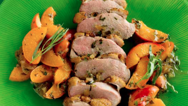 Apricot Basil Duck Breasts