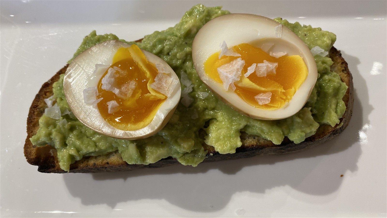 Image of Avocado Toast with Marinated Eggs