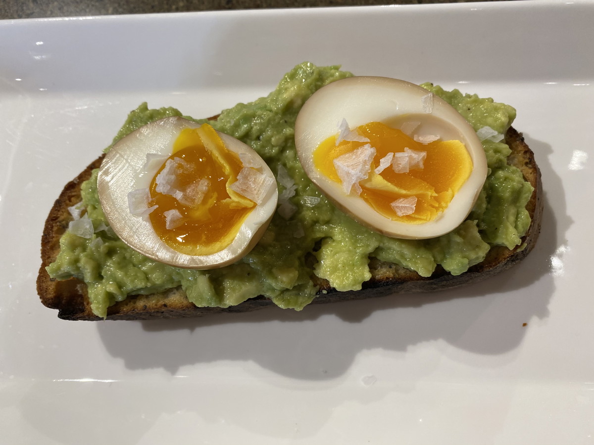 Avocado Toast with Marinated Eggs