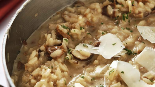 Image of Wild Mushroom Risotto with Truffle Oil