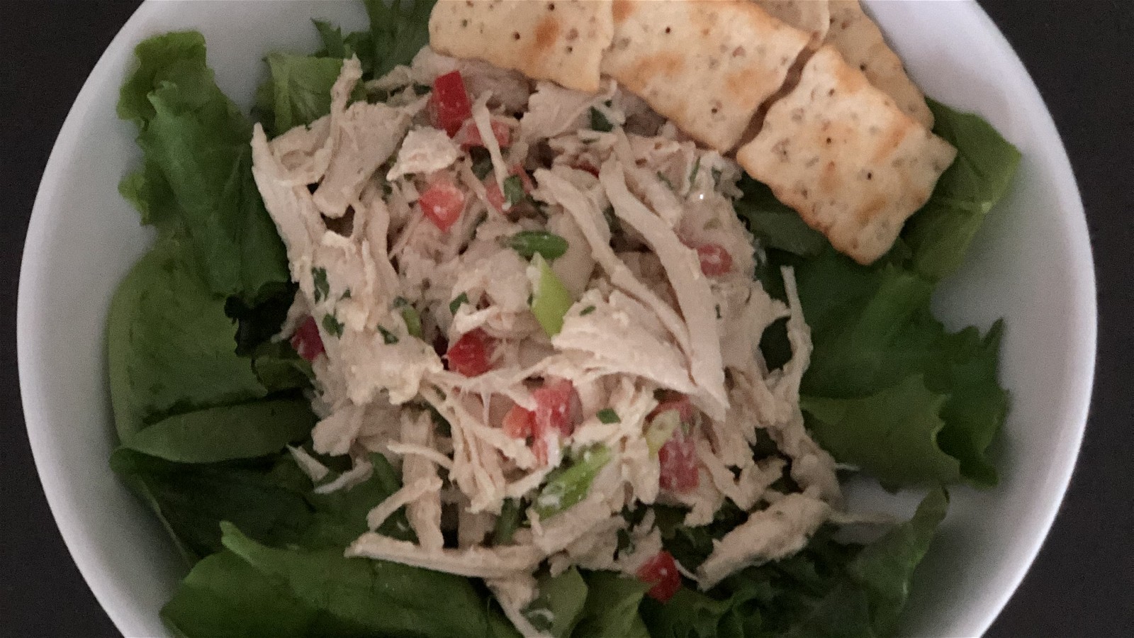 Herb Chicken Salad on Greens