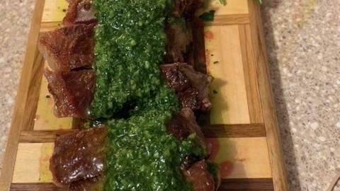 Steak with Chimichurri Sauce