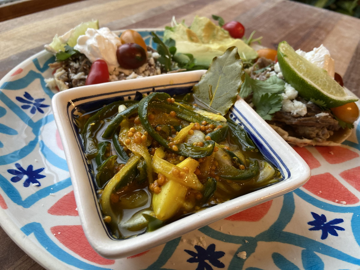 Pickled Jalapenos and Onions