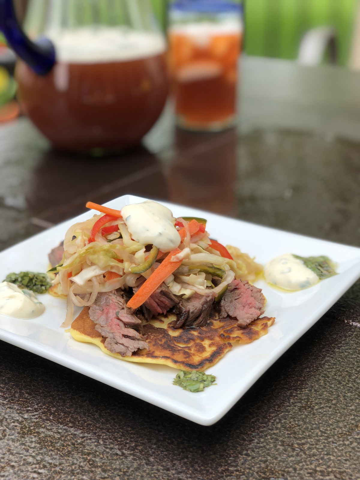 Charred Chimichurri Skirt Steak