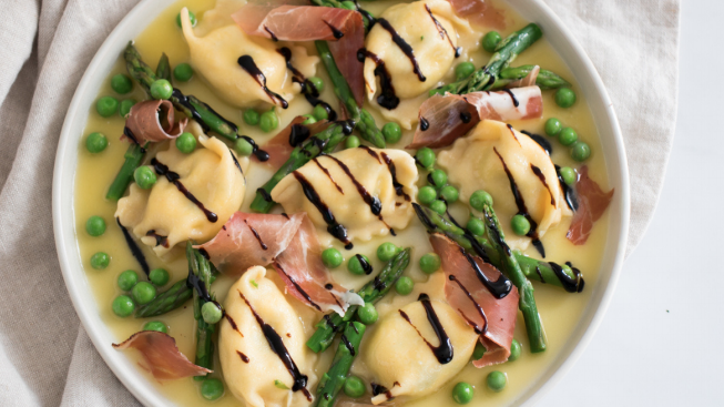 Image of Ravioli with Spring Vegetables