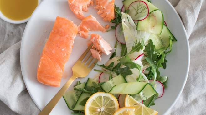 Image of Poached Salmon with Fennel Salad