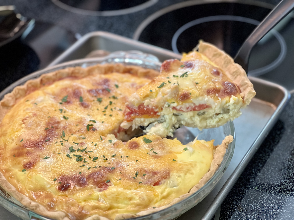 Tomato and Olive Quiche